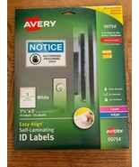 Avery Self Laminating ID Labels 00754-Brand New-SHIPS N 24 HOURS - $49.38