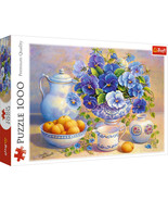 1000 Piece Jigsaw Puzzles, The Blue Bouquet, Still Life Puzzle, Flower Puzzle - $32.67