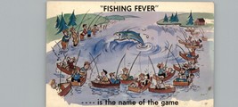 Vintage Fishing Fever Is The Name Of The Game 1970&#39;s Postcard - £5.43 GBP