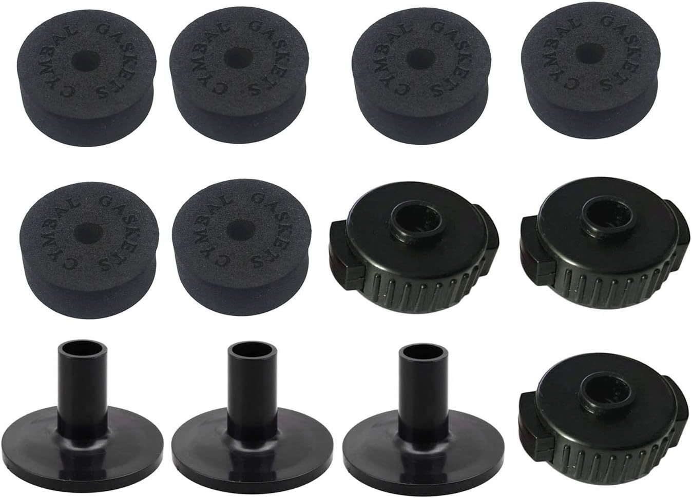 Jiayouy 12 Pc\. Cymbal Hi-Hat Stands Accessory With Cymbal Washer Cushions, - $27.90