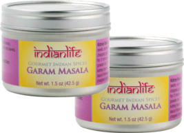 Indian Life Gourmet Indian Spices Garam Masala, 2-Pack 1.5 oz. (42.5g) Cans - £19.74 GBP