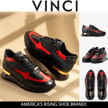 The Arda Black & Red Leather Men Sneaker image 7