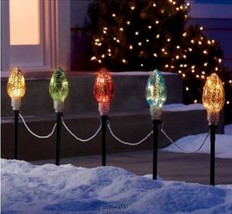 Dazzle Bright 6.5 FT C9 Christmas String Lights Outdoor, 5 Multi-Colored - £15.17 GBP