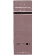 CP Hotels Matchbook Cover Grey Brown Silver Logo Canadian Pacific Hotels - $1.97