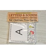 Letter &amp;  Sounds - Upper/ Lowercase Flashcards for Preschool 52 Cards- T... - $8.74