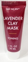 Skip The Spa LAVENDER CLAY MASK Toning Wash-Off All Skin Types 1 oz/30mL... - $12.99