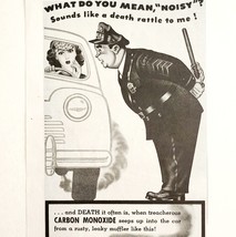 1947 Walker Muffler Silencer Advertisement Automobilia Policeman Exhaust... - $469.08 MXN