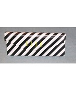 ELLE Eyeglass Case - Black and White Stripe Trifold - Standard Size - $9.53 CAD