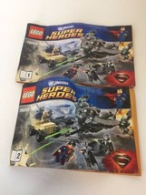 Lego 76003 Superman Battle of Smallville Instruction Manuals 1 2 Booklets ONLY - £7.62 GBP