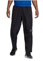 Adidas Mens Pants Black Active Elastic Waist Moisture Wicking Pockets Logo - $42.99