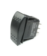 1pc Carling MOMENTARY Rocker Switch SPDT,  20A 12VDC, (ON) OFF (ON)  3PINS 24VDC - $16.75