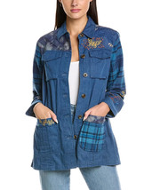 Johnny Was Moonlight Tie Dye Patchwork Military Jacket NWT Sz XL - $198.00