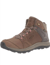 KEEN Women&#39;s Terradora II Leather Waterproof Hiking Boots Brindle/Redwood Sz 11 - £89.54 GBP