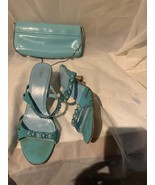 M&amp;S Shoes And Bag Luxury Crystal Sandals Heel  SIZE 5 Women Party Set - £26.64 GBP