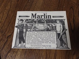1903 Marlin .38-55 High Power Gun Cartridge Ad FIREARMS HUNTING SCENE DEER - $7.69