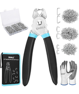 Hog Ring Pliers Kit with 600Pcs Galvanized Hog Rings (3/8’’, 1/2’’, 3/4’... - €23,08 EUR