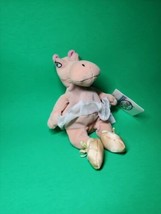 Disney HIPPO Fantasia Tutu Ballerina Plush Stuffed Animal Toy Bean Bag 8&quot; NWT - £3.23 GBP