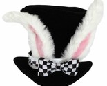 Alice in Wonderland White Rabbit Top Hat Adult Costume Ears Bunny Mad Ha... - $18.00