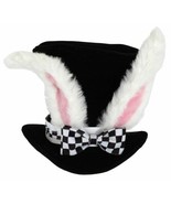 Alice in Wonderland White Rabbit Top Hat Adult Costume Ears Bunny Mad Ha... - £14.38 GBP