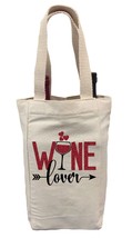 Wine Lover Tote Bag, Valentines Day Wine Bag, Wine Lover Gift Idea, Wine Bag - £10.08 GBP