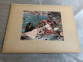 Antique 1893 Georges Rochegrosse The Spoils Of War Typogravure Color Print - £59.31 GBP