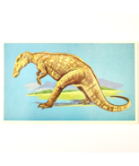 1975 TRACHODON Dinosaur Card Vintage Prehistoric Illustration Ephemera B78A - $368.02 MXN