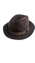 Stetson Lamont Premium Fur Felt Fedora Hat Cap Brown - £141.20 GBP