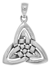 Jewelry Trends Sterling Silver Celtic Trinity Knot Weave Pendant - £40.75 GBP