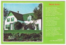 Postcard Island Hymn Lucy Maude Montgomery Green Gables Prince Edward Island PEI - $3.95