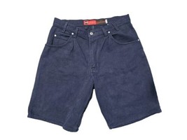 Levis Silver Tab Shorts Vintage 90&#39; USA Made Men&#39;s Sz 36 Navy Blue Denim Loose  - £45.39 GBP