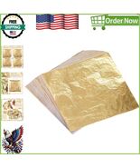 Luxurious 100 Sheets Gold Leaf - Perfect for Gilding and Home Decor 5.5x5.5 - $17.26 CAD
