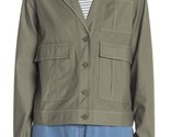 J BRAND Womens Jacket Tracy Relaxed Castor Grey Green Size S JB001680 - £67.87 GBP