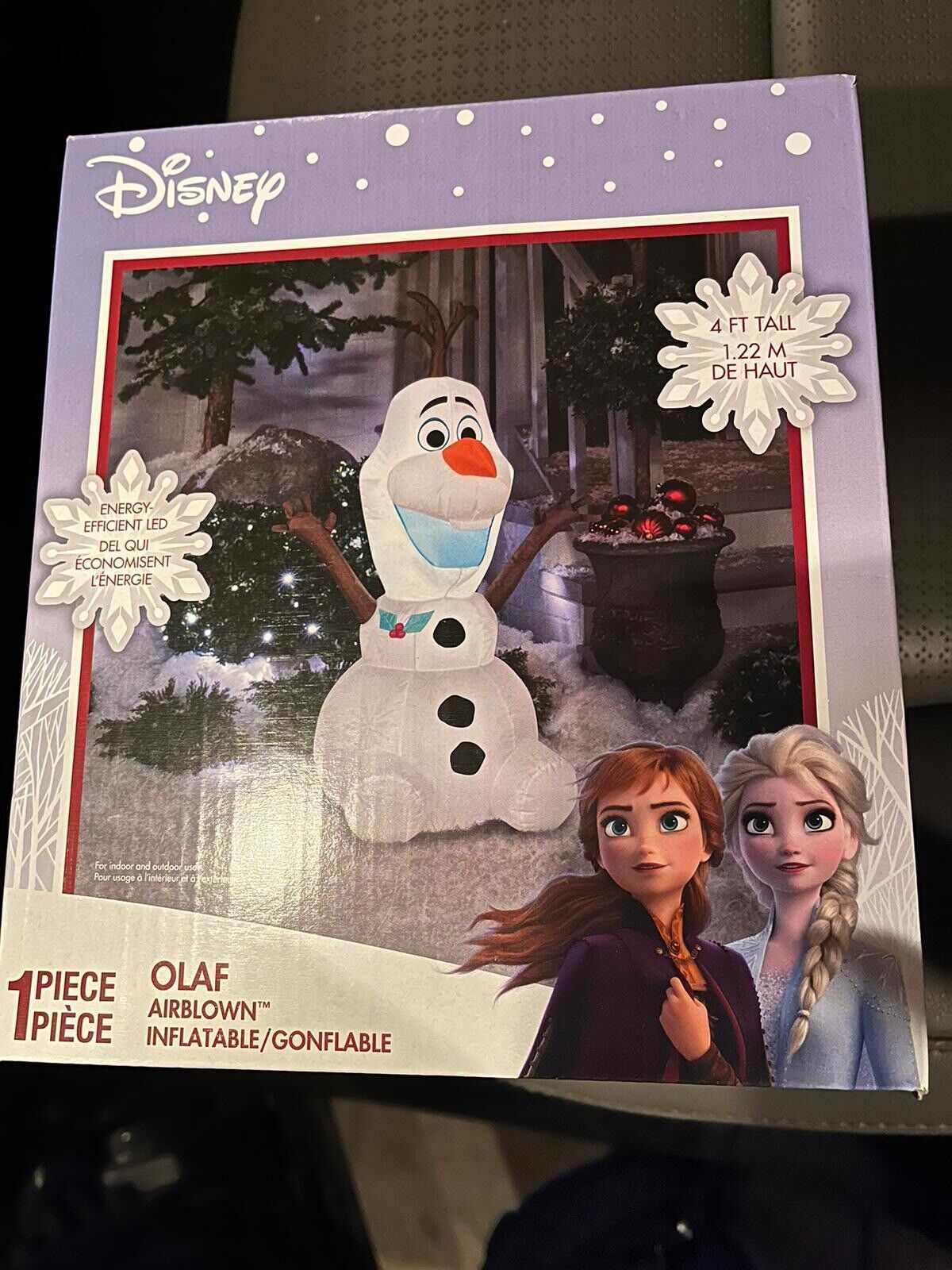 NEW Disney Frozen 4 Ft Olaf LED Lighted Airblown Inflatable Christmas
