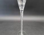 Vintage Large Crystal Air Twist Stem Toasting Glass Rabbit Hare Forest S... - $59.39