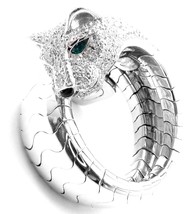 Authenticity Guarantee 
Authentic! Cartier Panther 18k White Gold Diamond Eme... - £24,887.49 GBP