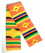 Kente Handwoven Stole Kente Sash Asante Scarf African Art African Textil... - £23.44 GBP