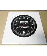Hemi Power Wall Clock Ram Charger Official Licensed Chrysler Black WARPED - $12.59 CAD