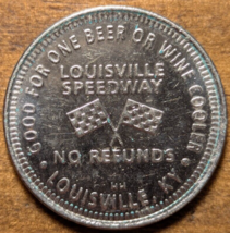 Louisville, Kentucky KY Louisville Speedway Racing Good For One Beer Wine Token - $27.88