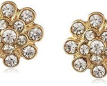 Nuovo Cohesive Jewels Placcato Oro Floreale Zircone Cubico Crystal Orecc... - £5.57 GBP