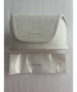 TOM FORD LARGE IVORY CREAM SOFT VELVETY SUEDE SUNGLASS CASE w CLEANING C... - $542.49 MXN