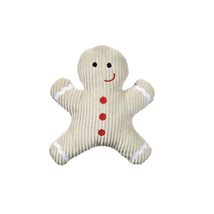 Dog Toy Spice Scented Gingerbread Man Cookie Plush Squeakers Holiday Play Pet Gi - $13.20+