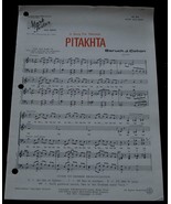 Pitakhta, A Song for Hanukah, Baruch J. Cohon 1987  OLD SHEET MUSIC - VE... - $5.93