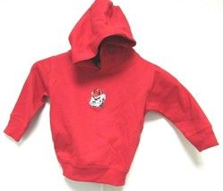 NCAA Georgia Bulldogs Embroidered Logo Red Hooded T-Shirt Two Feet Ahead #113 - £18.04 GBP