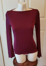 Banana Republic Women&#39;s Size Small Purple Stretch Long Open Flow Sleeve Top - £15.78 GBP