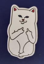 Sassy Cat Double Middle Finger Sticker - £2.79 GBP