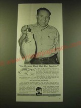 1950 Heddon Go-Deeper Lures Ad - Go-Deepers root out the Lunkers - $18.49