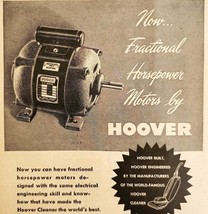 1947 Hoover Horsepower Vacuum Cleaner Motors Advertisement Home Applianc... - $19.99