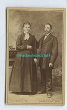 CDV  Helgerth Studio photo husband wife Mr Mrs. Lascher? * Kaisesrlauter... - $8.50