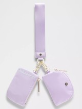 Lululemon Dual Pouch Wristlet Lavender Frost/ White~NWT~USPS SHIP - $1,269.63 MXN