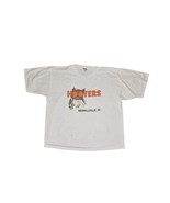 Vintage Hooters Merrville Indiana Spell Out T-Shirt White With Wing Sauc... - $159.74 MXN